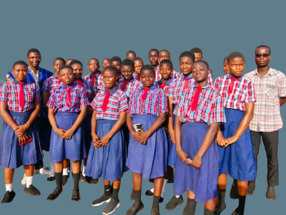 Winning Life Academy pupils and staff